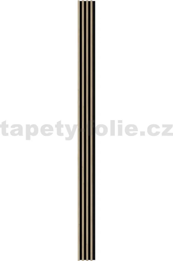 Akustické dekoračné panely MAXI, jackson hickory 3D lamely na filcovom podklade, rozmer 270 x 17,7 cm, IMPOL TRADE