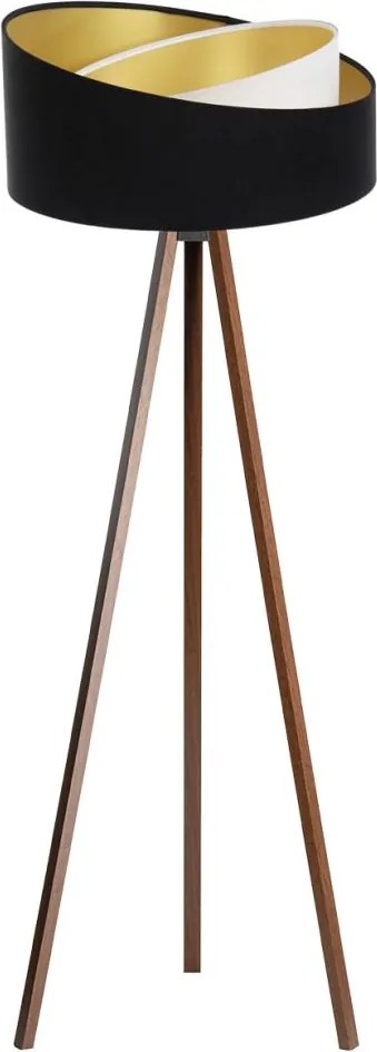 Stojacia lampa GALAXY 1xE27/60W/230V čierna/wenge