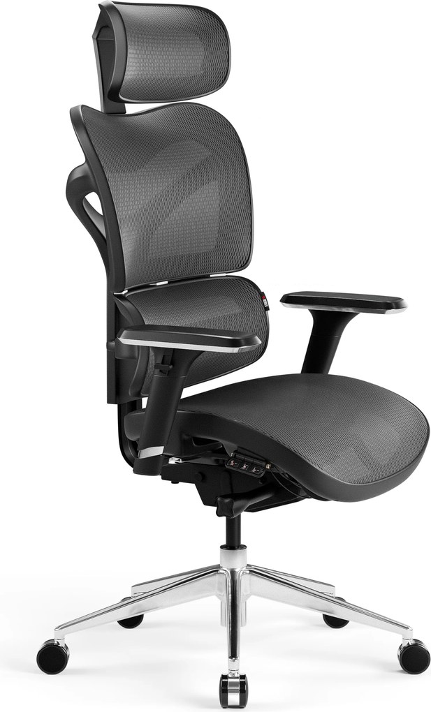 Kancelárska ergonomická stolička Diablo V-Commander, čierno-šedá