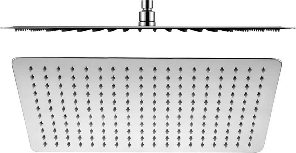 SAPHO - SLIM hlavová sprcha, obdélník, 400x2x250mm, nerez (MS581)