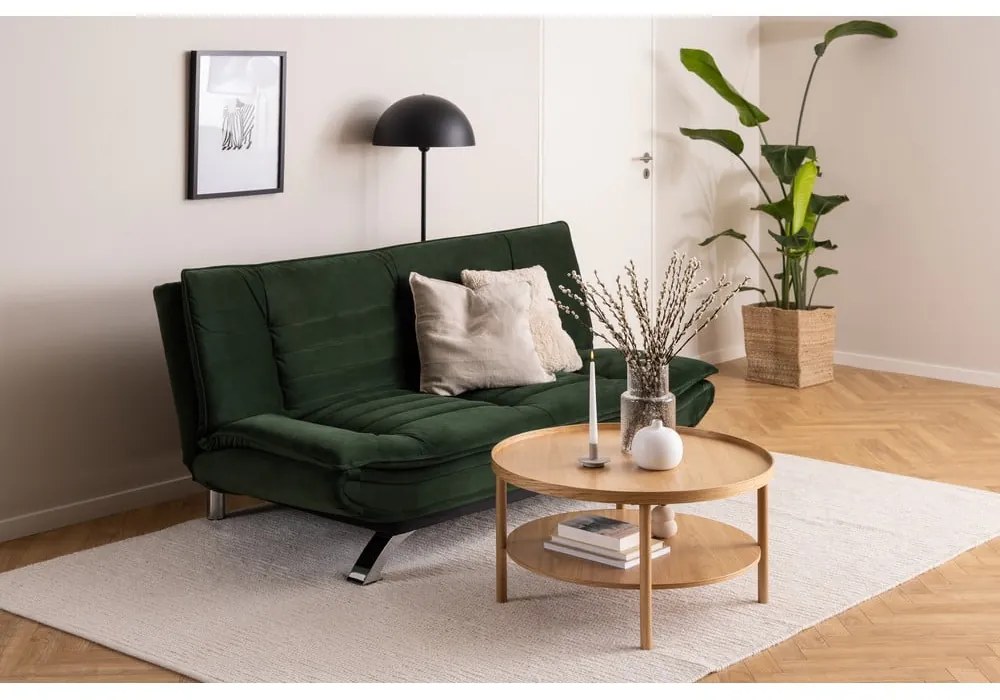 Okrúhly konferenčný stolík v dekore duba v prírodnej farbe ø 80 cm Banbury – Actona