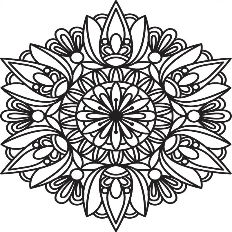 Mandala na stenu | Luxusná nástenná dekorácia do interiéru |SENTOP PR0254