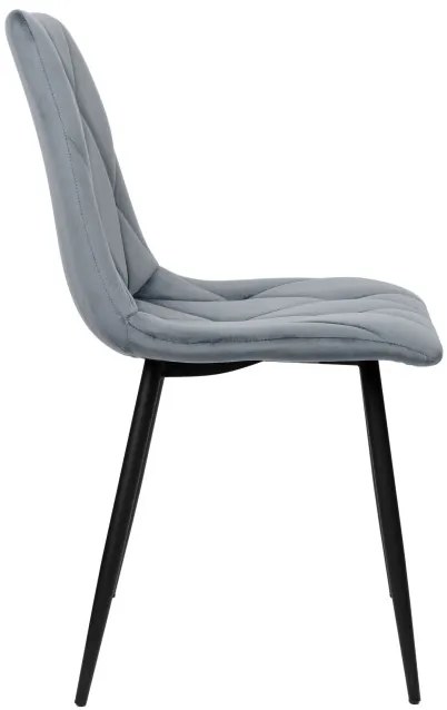Jedálenská stolička MADISON zamatová, grafitová