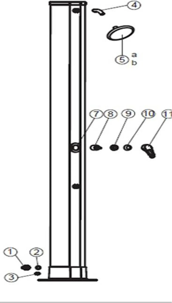 Marimex | Krytka kohútika solárnej sprchy UNO 40 l hliníkové | 10992076