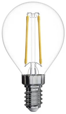 EMOS LED filamentová žiarovka Mini Globe, E14, 2W, 250lm, 4100K, neutrálna biela