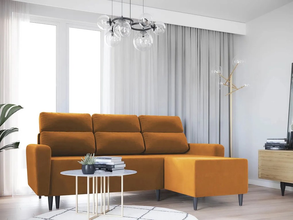 Rohová sedačka Folkeri, Dostupné poťahy: Manila 02, Strana: pravá