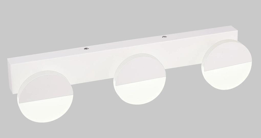 CLX Moderné LED nástenné osvetlenie ARAGON, 3x3W, denná biela, biele