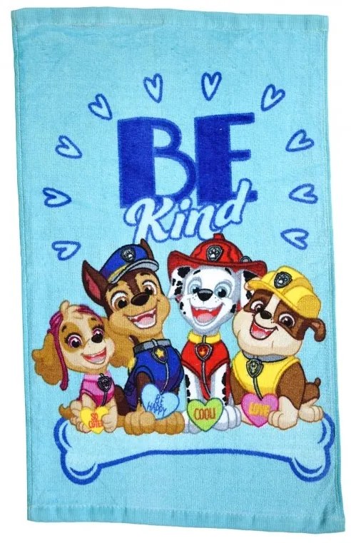 Detský uterák PAW PATROL svetlo modrý 30X50cm Setino Tiahome