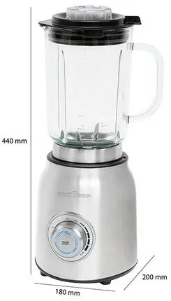 ProfiCook UM 1207 stolný mixér, strieborná