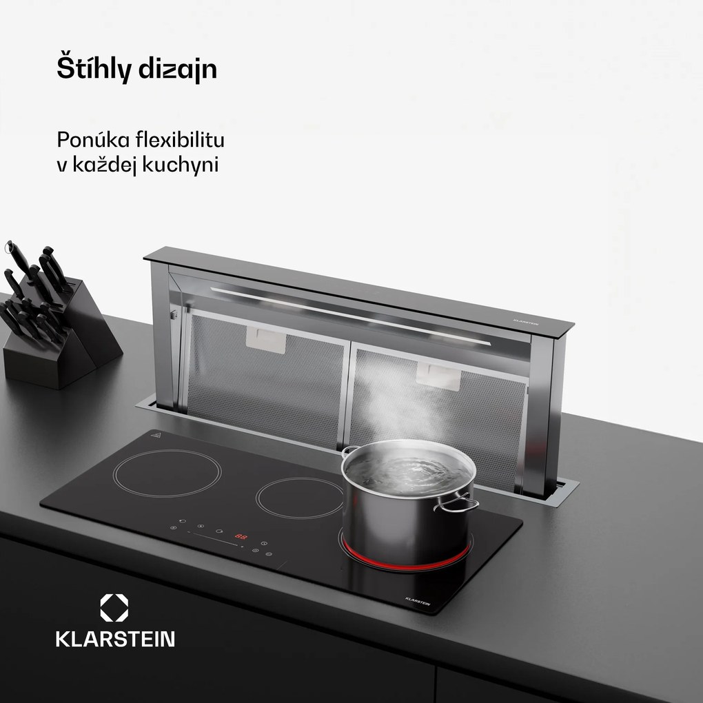 Klarstein CeramEase Slim VTC varná doska, sklokeramika, 3 varné platne, 5,2 kW, dotyková, časovač