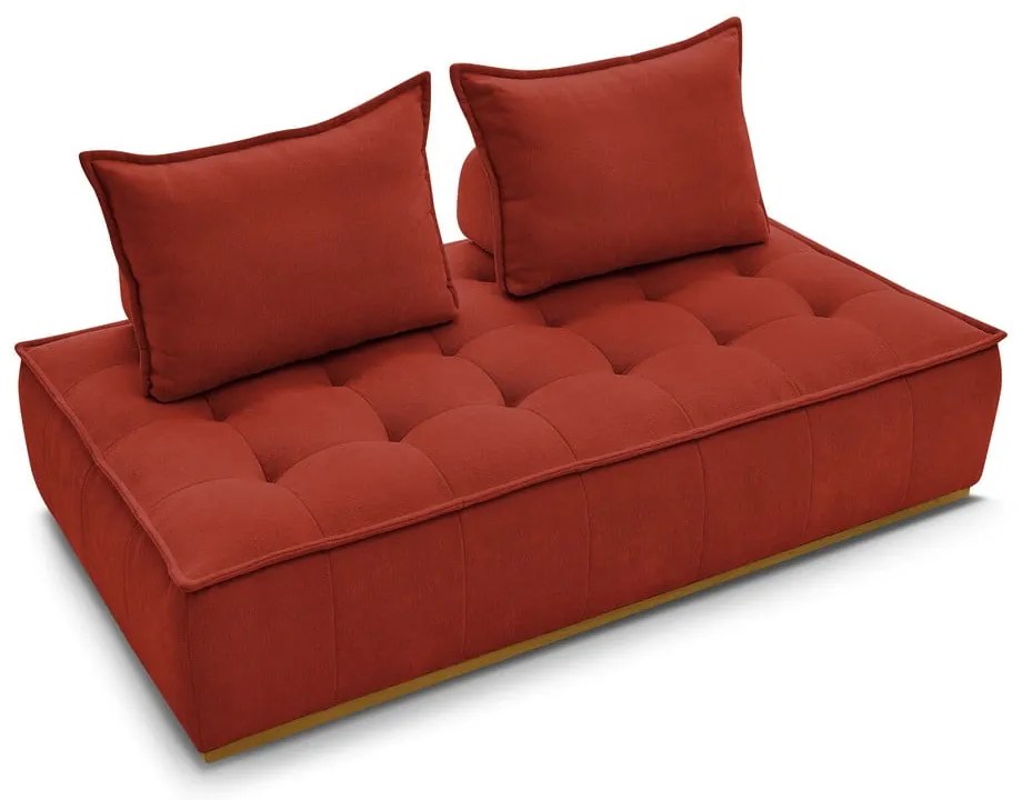 Ženilková pohovka v tehlovej farbe 175 cm Elisa – Bobochic Paris