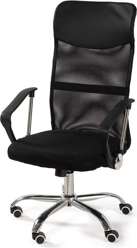 Čierna čalúnená kancelárska stolička Arco – Bonami Essentials