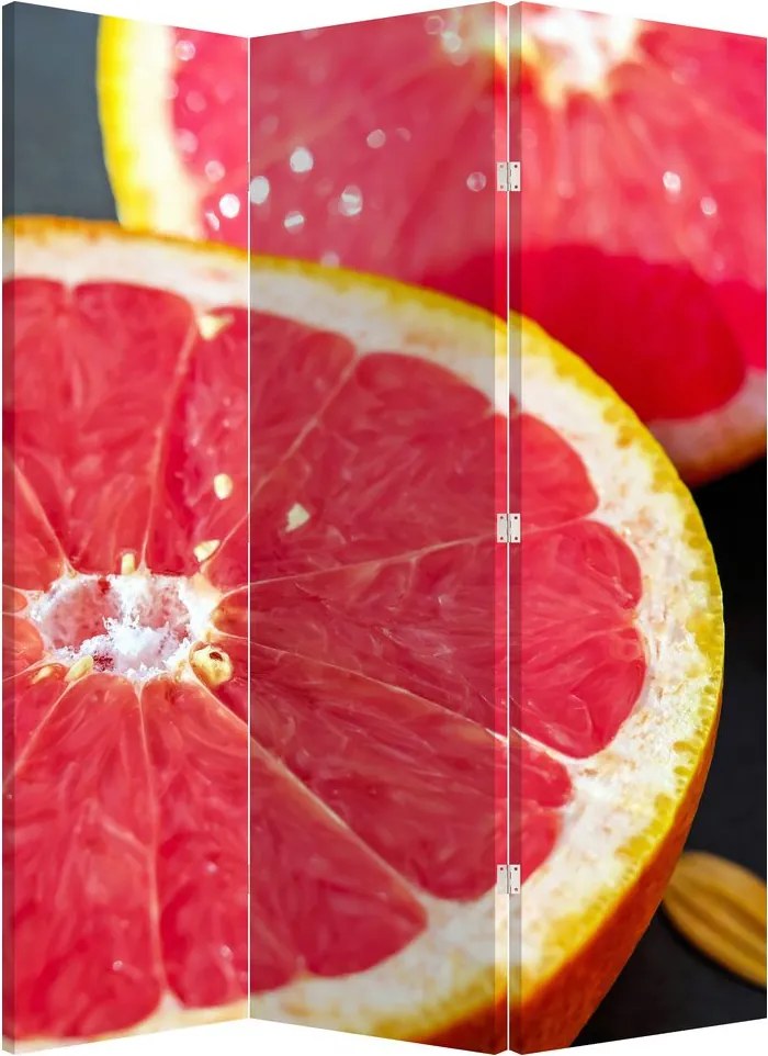 Paraván - rozkrojení grapefruity (126x170 cm)