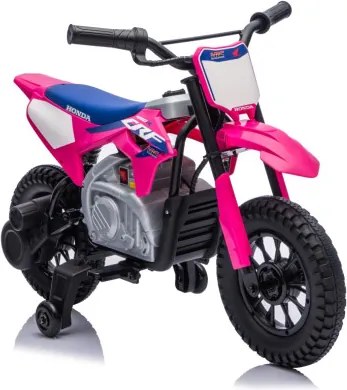 Elektrická motorka HONDA CFR450R ružová