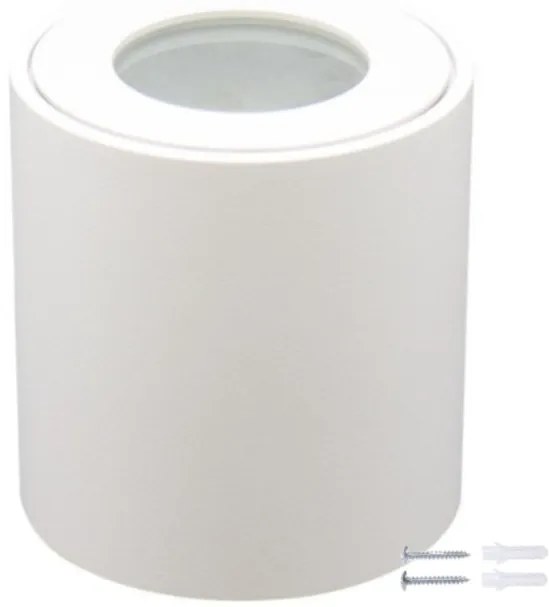 BERGE Prisadené LED svietidlo GU10 IP44 biele