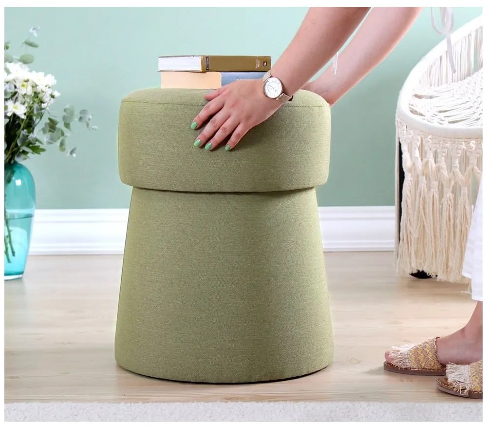 Svetlozelený taburet Beans – Artie