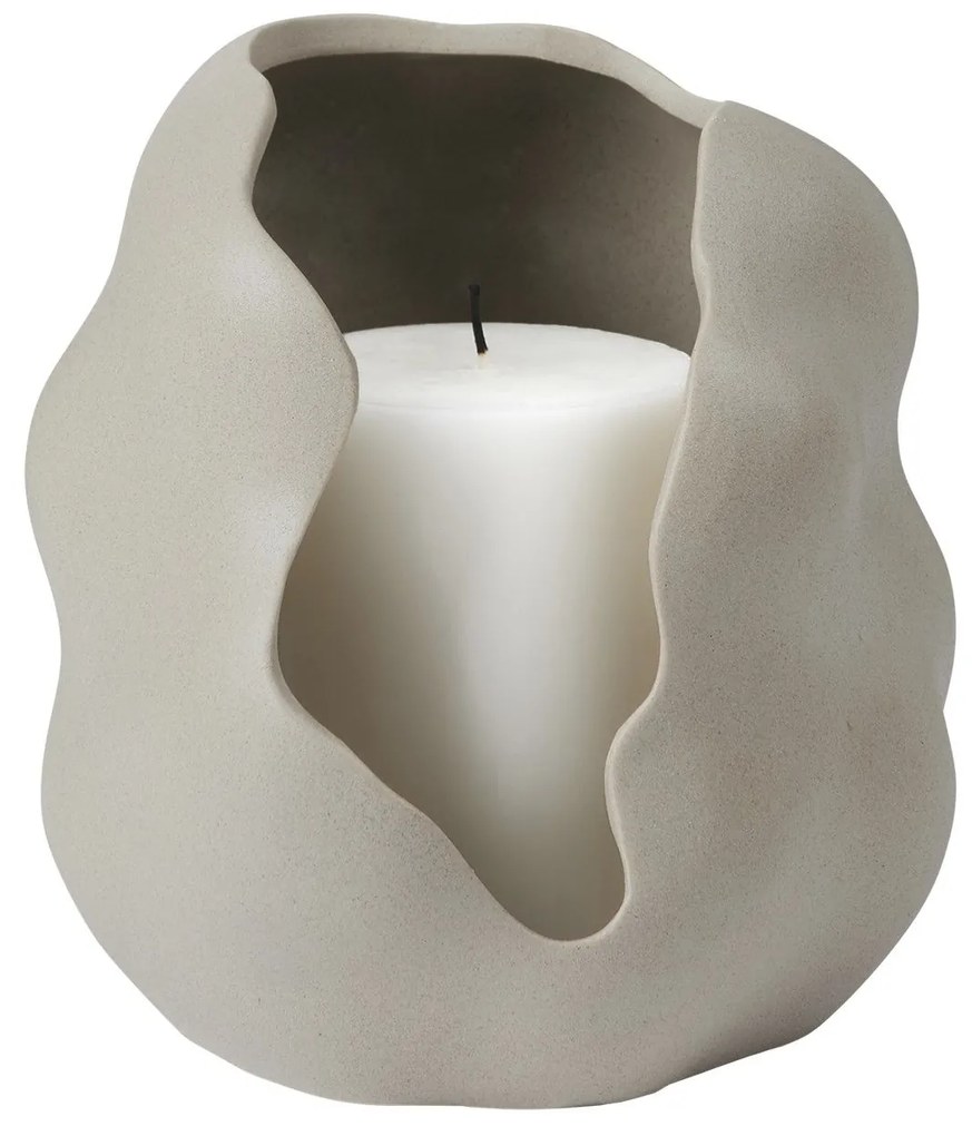 Broste Keramický svietnik Hekla Dove Grey