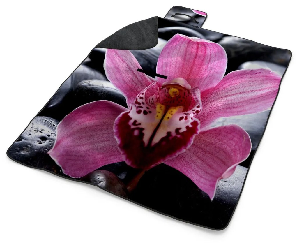 Sablio Plážová deka Ružová orchidea: 200x140 cm