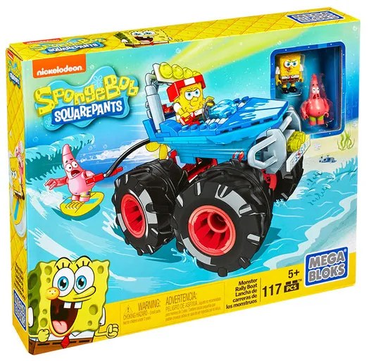 Mega Bloks Sponge Bob, rally boat stavebnice