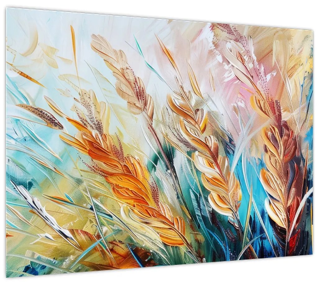 Obraz - Pšenica, abstrakcia (70x50 cm)