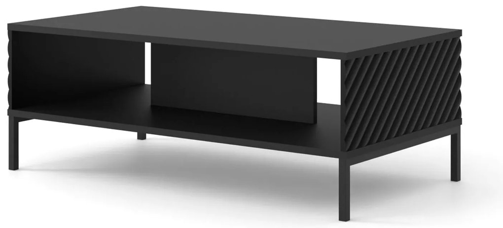 Konferenčný stolík Surfy 3D (čierna + čierna). Akcia -21%. Vlastná spoľahlivá doprava až k Vám domov. 1125122