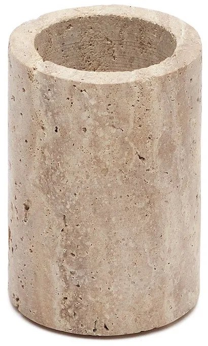 Béžový kamenný téglik na zubné kefky Macre – Kave Home