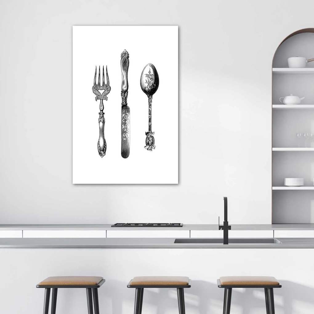 Gario Plagát Rustikálny príbor Farba rámu: Bez rámu, Rozmery: 40 x 60 cm