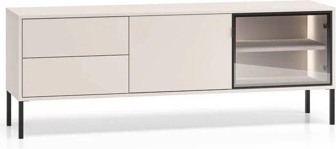 TV stolík Harmona 160 cm s osvetlením - kašmírová