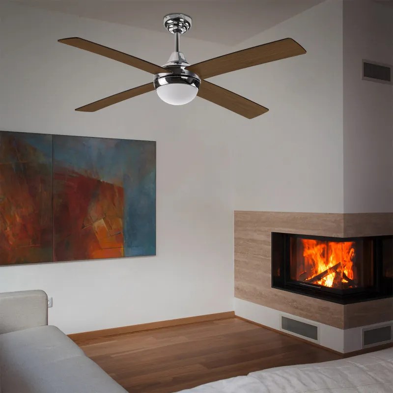 DEMA Stropný ventilátor Granada hnedý