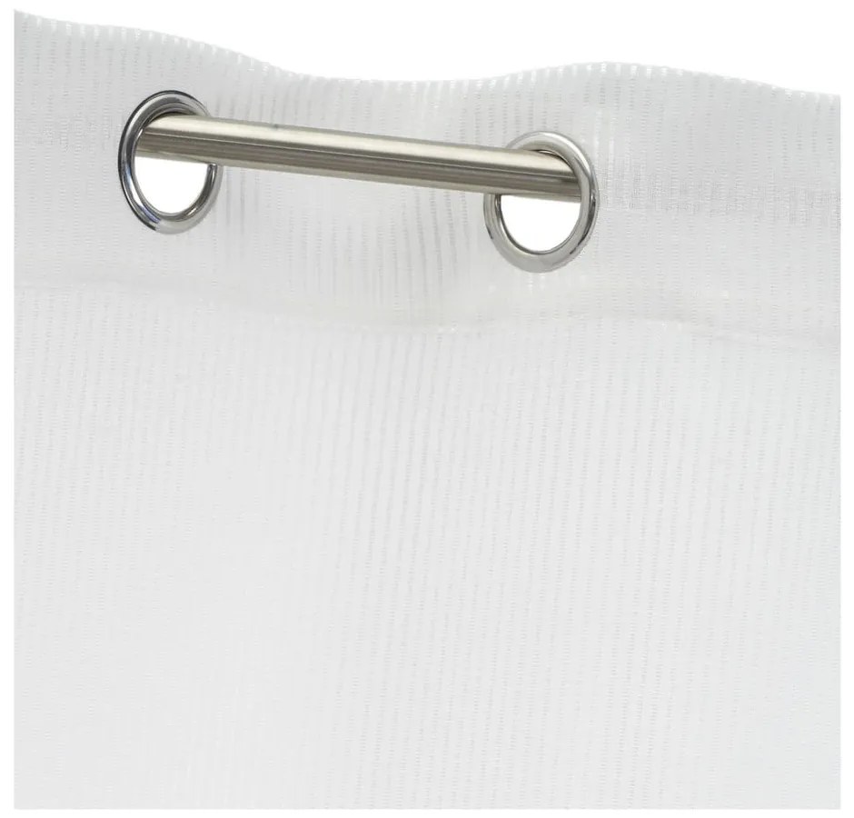 Biela záclona s prímesou ľanu 140x260 cm Fifties – Casa Selección