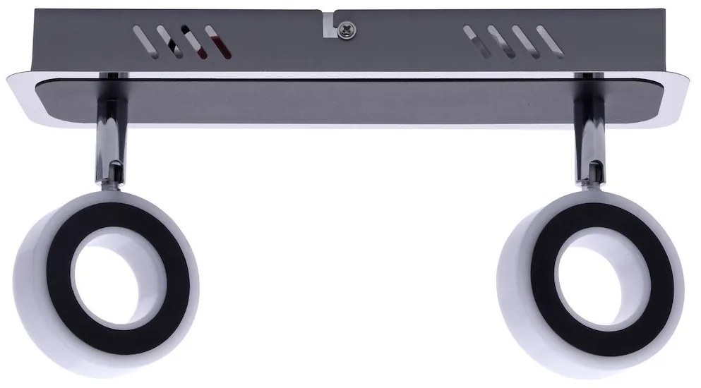 Bodové LED svietidlo Sole, 2x LED 10w, 4000k, ch/b