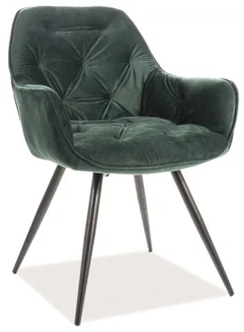 Dizajnová jedálenská stolička Chiron, zelená