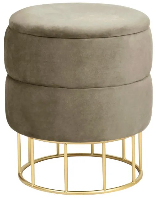 Úložná taburetka ELZA béžová