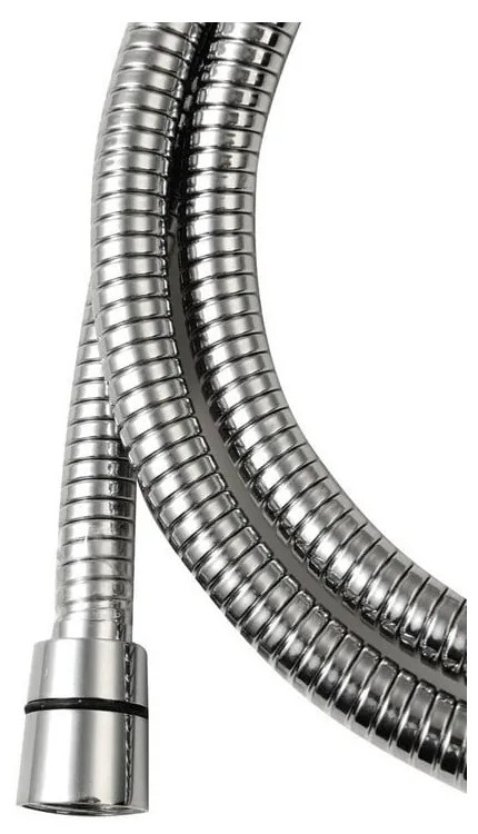 Sprchová hadica z nehrdzavejúcej ocele v lesklo striebornej farbe Lux – Sapho