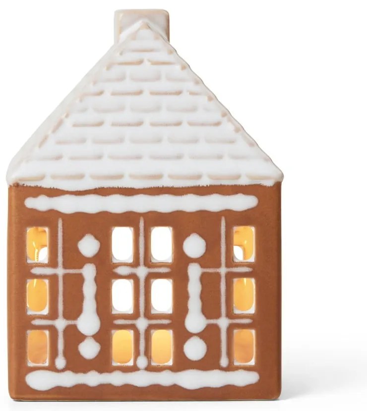 Keramický svietnik na čajovú sviečku Gingerbread Lighthouse – Kähler Design
