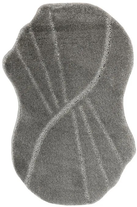 Kúpeľňový koberček Shell sivý