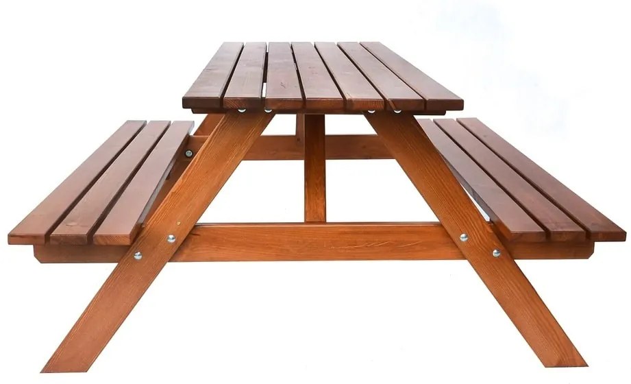 rojaplast PIKNIK záhradný set drevený - 200 CM - lakovaný