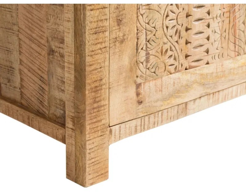 furniture-nabytek.cz - Masívna vitrína Mumbai z mangového dreva, lakovaná, hnedá