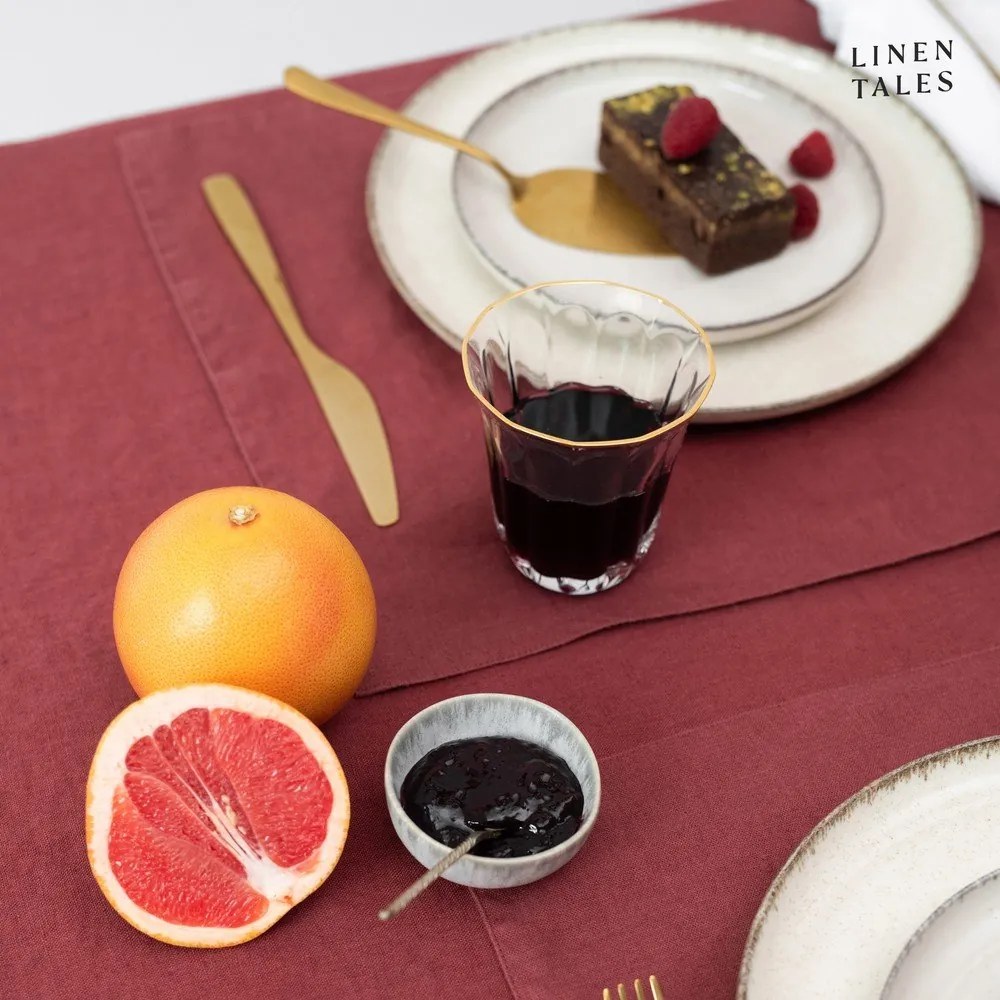 Ľanový obrus 140x250 cm Marsala – Linen Tales