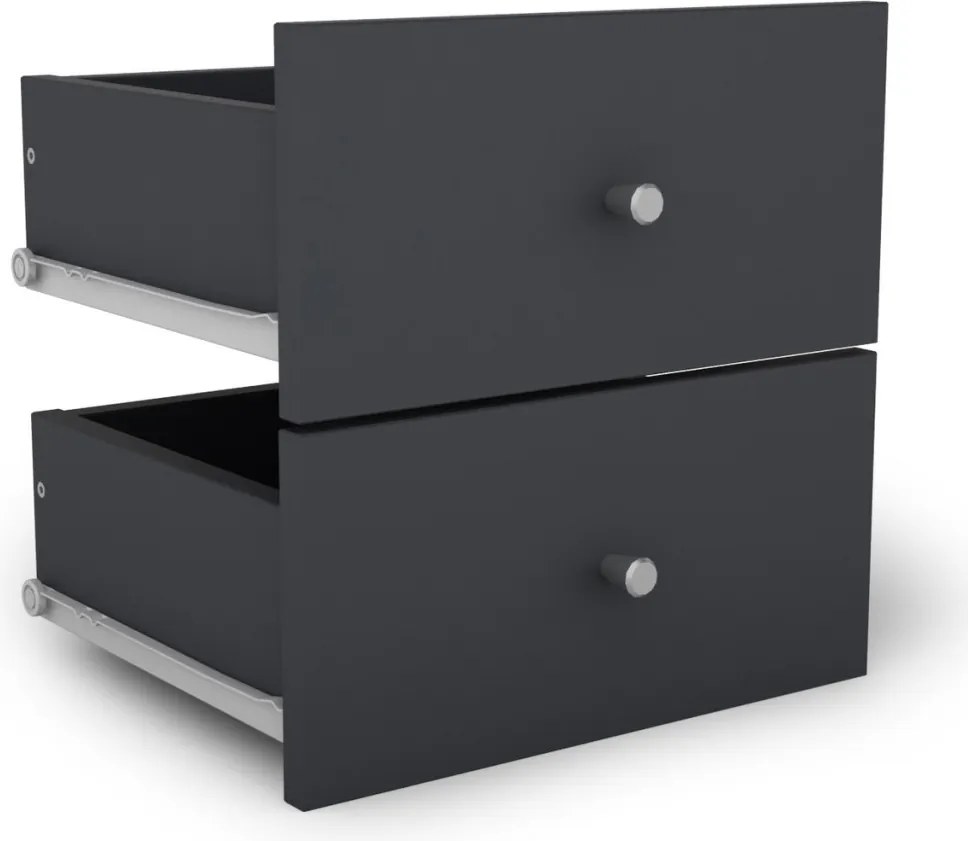 Súprava zásuviek (2 ks) Jerry, grafit