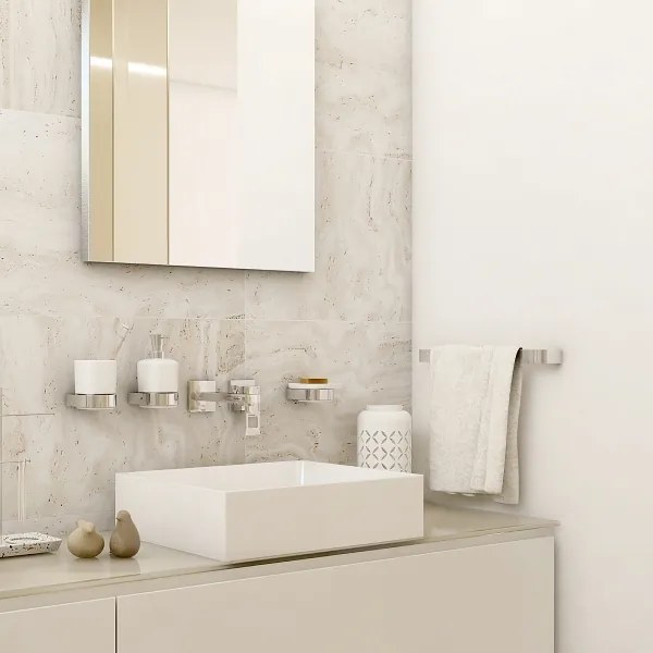 NIMCO NK 30035-26 - Nástenný vešiak na uteráky NIKAU 39 cm lesklý chróm