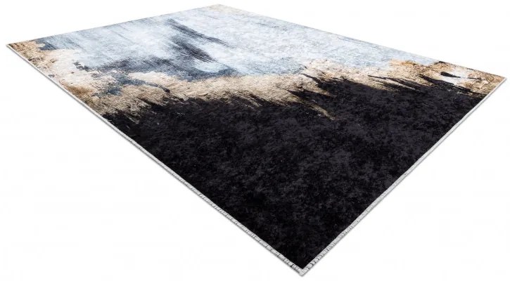 Dywany Łuszczów, Kusový koberec Miro 51573.802 Abstraction blue / gold, 160x220, viacfarebná, chodba / predsieň