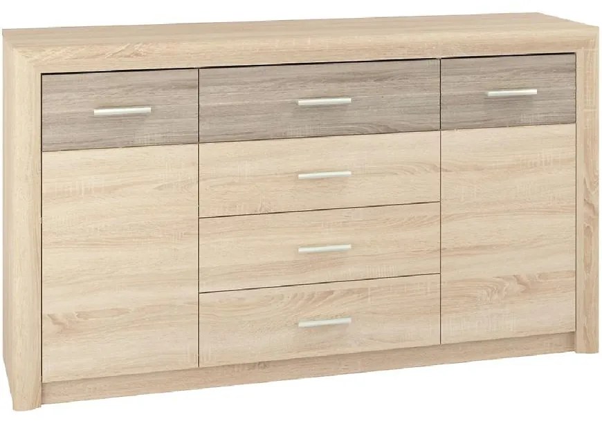 Komoda 165 Castel 08 Sonoma/hľuzovka