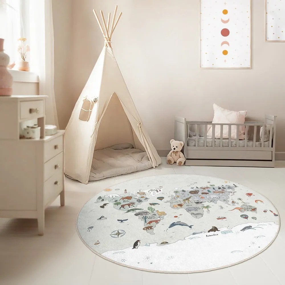 Prateľný detský hrací koberec ø150 cm Big World – Mila Home