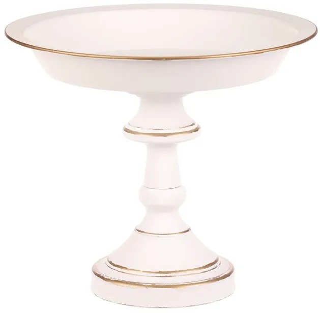 BONTEC Misa kovová - na stojane, 26 cm, aranžovacia, biela Farba: Biela