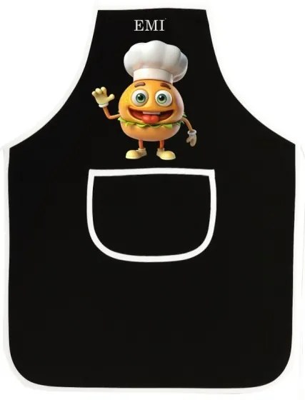 Kuchynská zástera Burger EMI, sivá