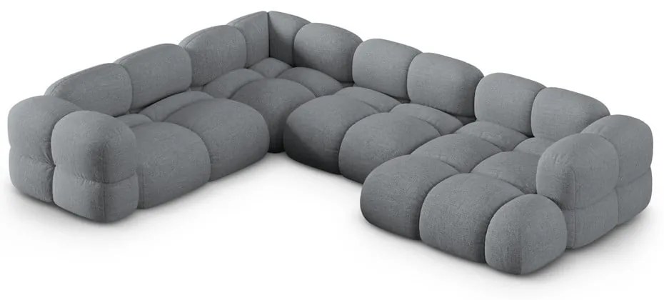 Sivá rohová pohovka (ľavý roh/do tvaru "U") Loretto – Cosmopolitan Design