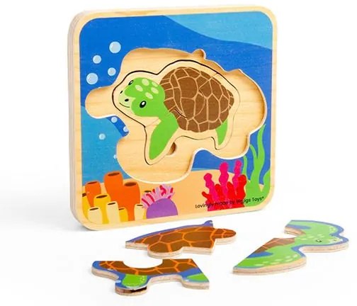 Bigjigs Toys Puzzle Životný cyklus korytnačky