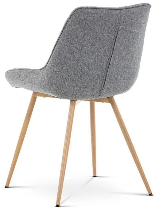 BONTEC Jedálenská stolička, šedá, látka, CT-394 GREY2 Farba: Šedá