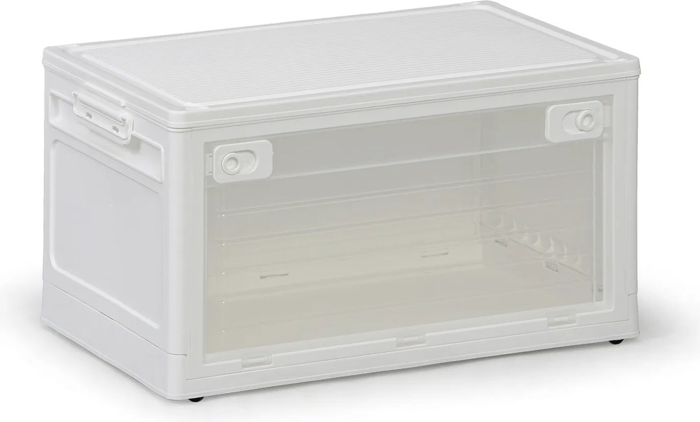 Veľký skladací regálový box XL 62 l, 558x360x310 mm, biely